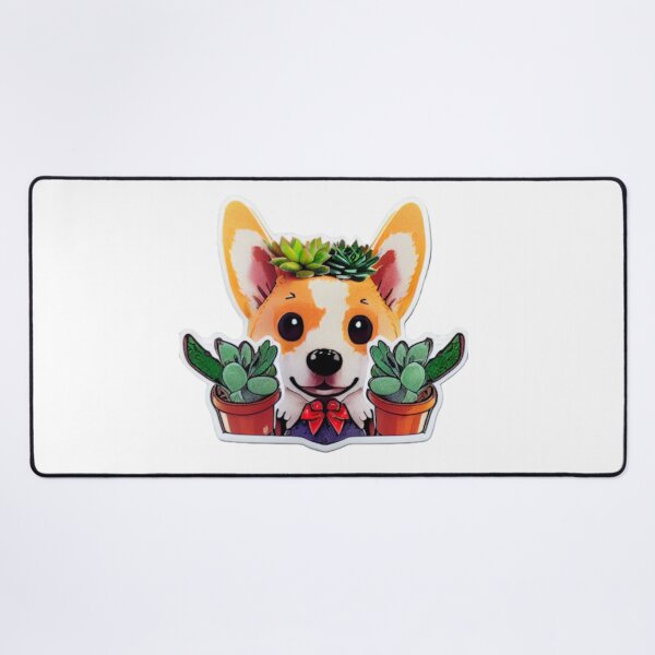 Item preview, Succulent Bow Corgi  designed and sold by Paint-of-Heart.