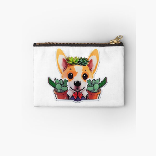 Item preview, Succulent Bow Corgi  designed and sold by Paint-of-Heart.