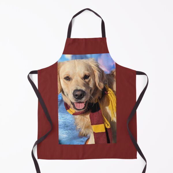 Item preview, Golden retriever puppy Potter scarf autumn portrait designed and sold by Fluffycat2020.
