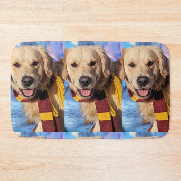 Item preview, Golden retriever puppy Potter scarf autumn portrait designed and sold by Fluffycat2020.