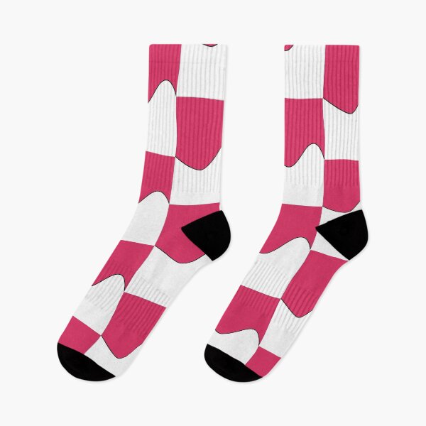 Item preview, PLAIN SOLID CHERRY  PINK AND WHITE TWO-TONE RETRO WAVE PATTERN designed and sold by ozcushions.