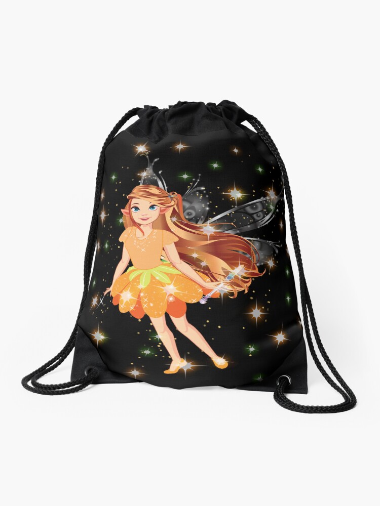 Thumbnail 1 of 3, Drawstring Bag, Felicia's Thank The Flowers Collection designed and sold by TeelieTurner.