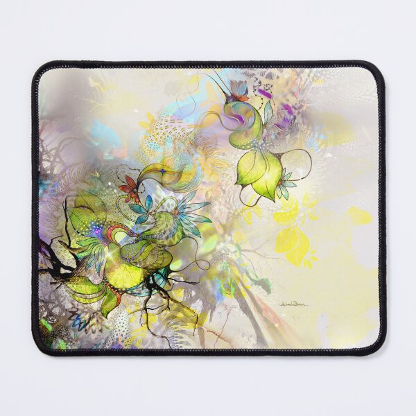 Item preview, Illusion digital art botanical eco herbal organic psychedelic leafy mother nature earth art designed and sold by MisprintArt.