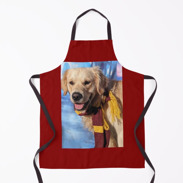 Item preview, Golden retriever puppy Potter scarf autumn portrait designed and sold by Fluffycat2020.