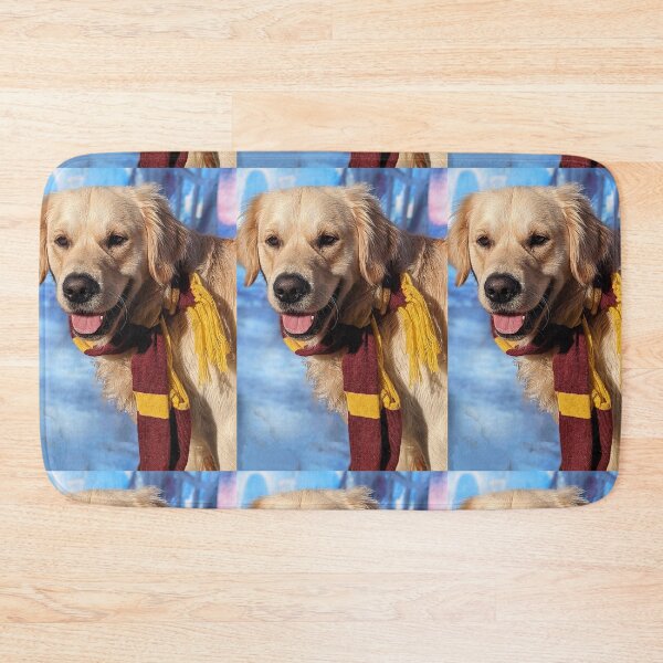 Item preview, Golden retriever puppy Potter scarf autumn portrait designed and sold by Fluffycat2020.
