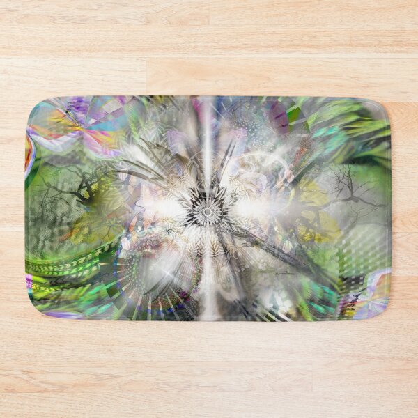 Item preview, Amazonia Ayahuasca fractal jungle acid matrix mandala digital art journey designed and sold by MisprintArt.