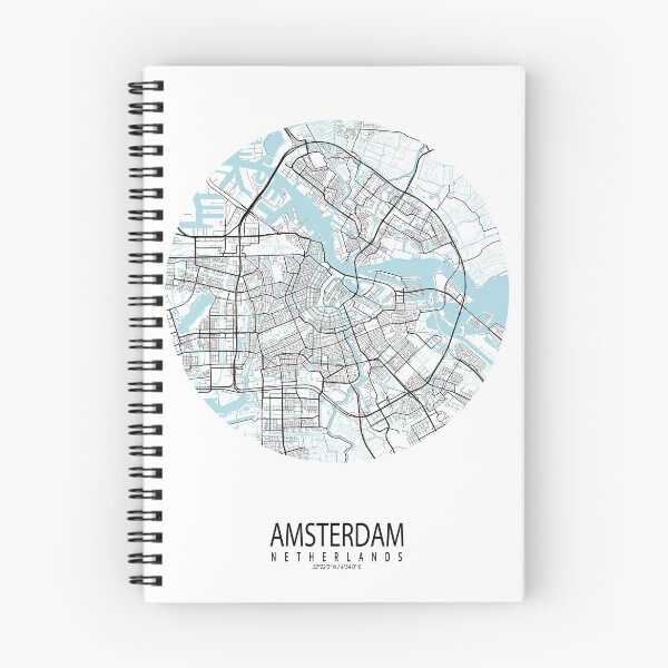 Item preview, Amsterdam City Map of Netherlands - Circle designed and sold by deMAP.