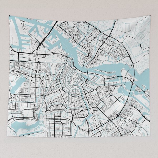 Item preview, Amsterdam City Map of Netherlands - Circle designed and sold by deMAP.