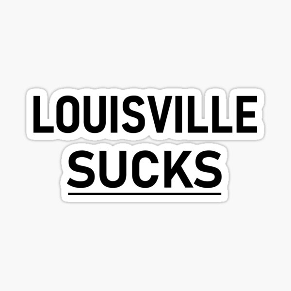 louisville pronunciation Sticker for Sale by kaykiser