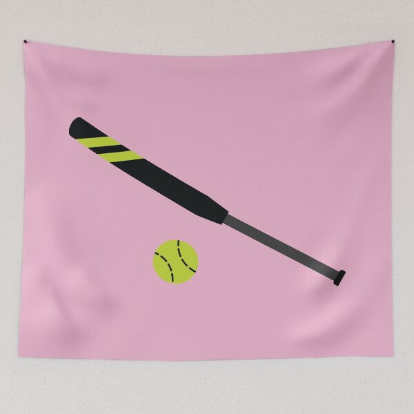 Item preview, Pink Softball and Softball Bat designed and sold by cmd-art.