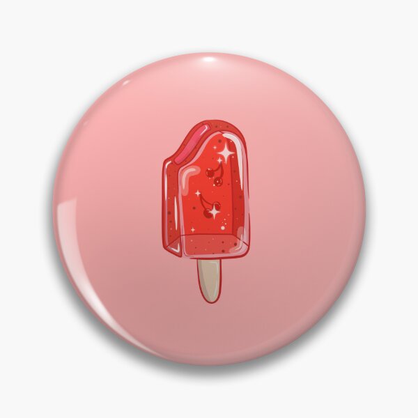 Item preview, Aesthetic Red Cherry Popsicle Art designed and sold by GraphicsByGabby.