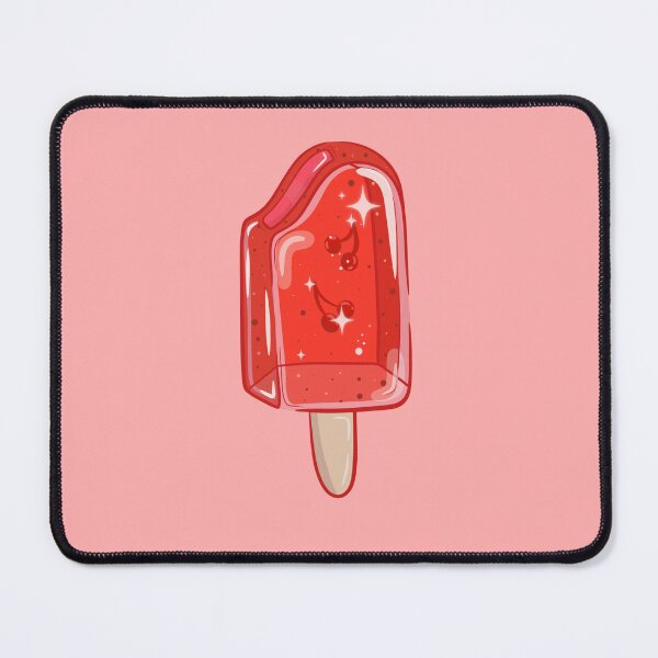 Item preview, Aesthetic Red Cherry Popsicle Art designed and sold by GraphicsByGabby.