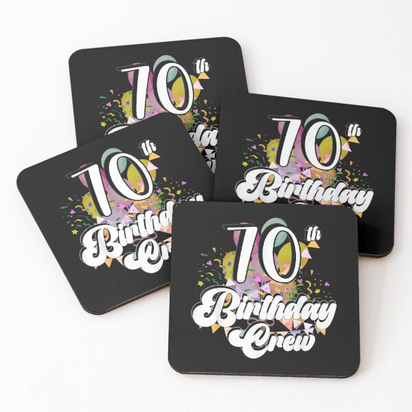 Item preview, 70th Birthday Crew 70 Party Crew Group Friends BDay Gifts  designed and sold by hirokodongxup.