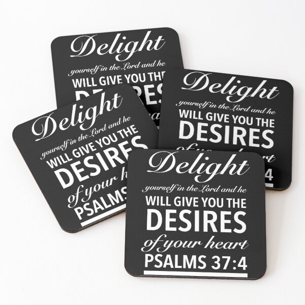 Item preview, Delight in The Lord Psalm 37:4 designed and sold by onlyscriptures.