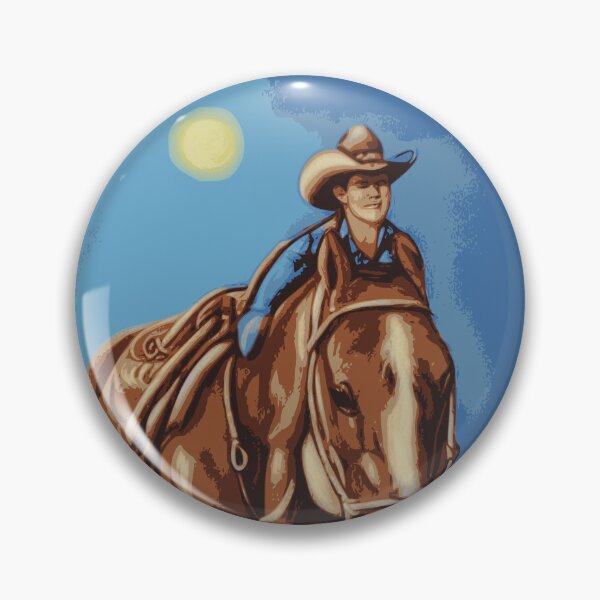 Item preview, Cowboy and Horse in the Blues designed and sold by No1Equestrian.