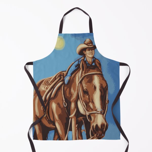 Item preview, Cowboy and Horse in the Blues designed and sold by No1Equestrian.