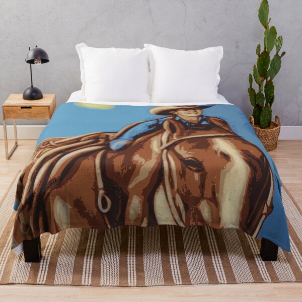 Item preview, Cowboy and Horse in the Blues designed and sold by No1Equestrian.