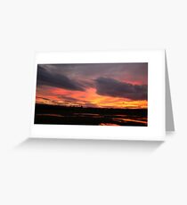 Grimethorpe Sunset Greeting Card