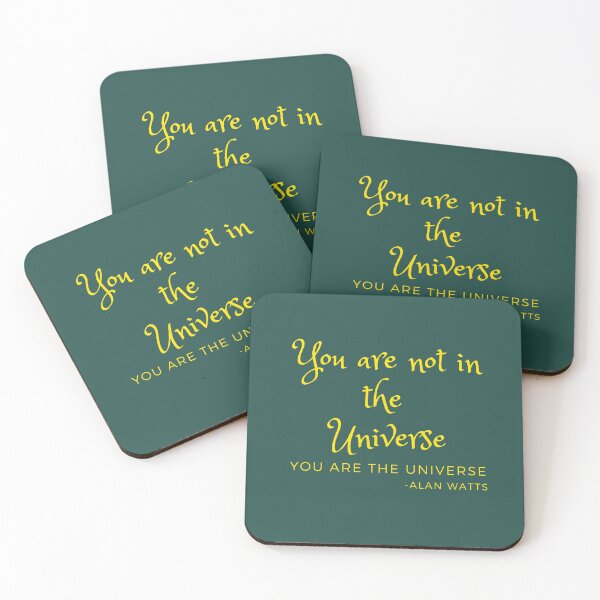 Item preview, 'You are not in the Universe, you are the Universe'- Alan Watts designed and sold by Rechtop.