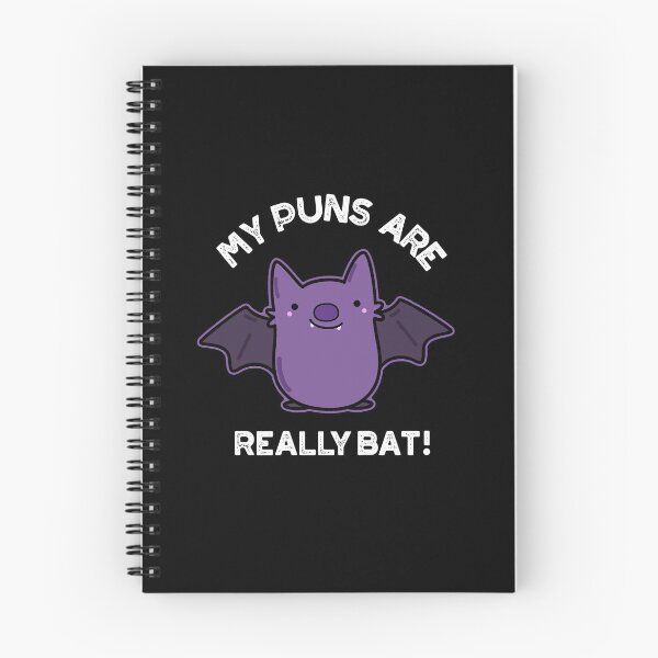 Item preview, My Puns Are Really Bat Funny Animal Puns (Dark BG) designed and sold by punnybone.