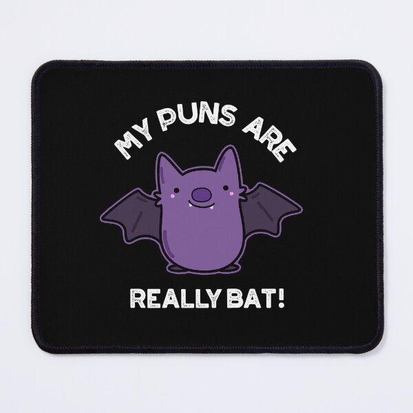 Item preview, My Puns Are Really Bat Funny Animal Puns (Dark BG) designed and sold by punnybone.