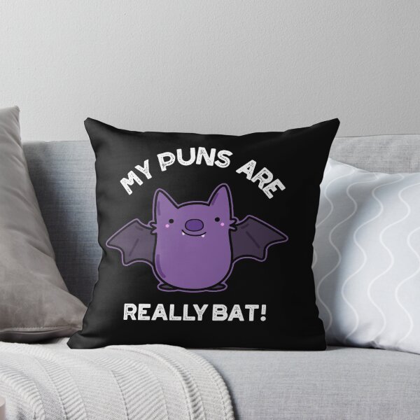 Item preview, My Puns Are Really Bat Funny Animal Puns (Dark BG) designed and sold by punnybone.