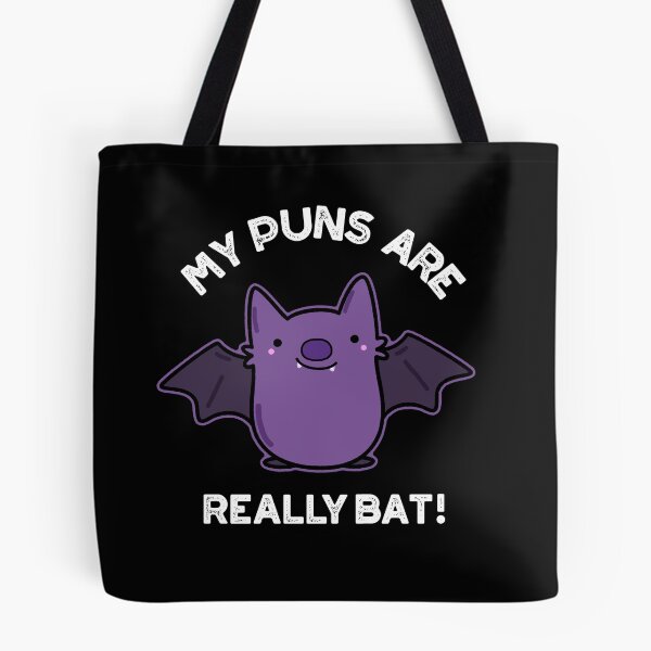 Item preview, My Puns Are Really Bat Funny Animal Puns (Dark BG) designed and sold by punnybone.