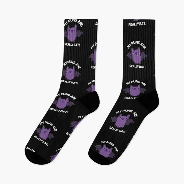 Item preview, My Puns Are Really Bat Funny Animal Puns (Dark BG) designed and sold by punnybone.
