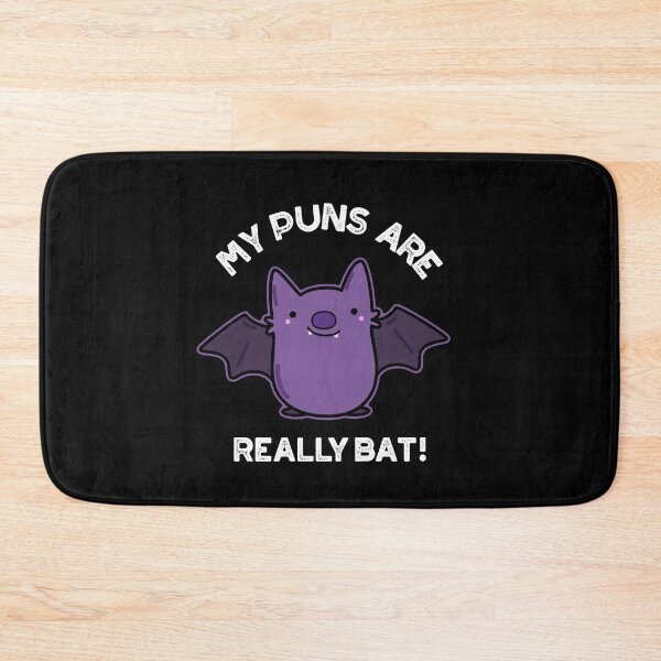 Item preview, My Puns Are Really Bat Funny Animal Puns (Dark BG) designed and sold by punnybone.