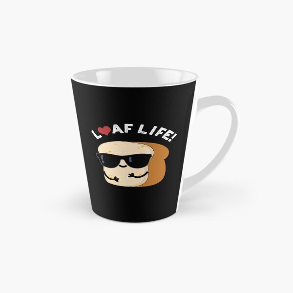 Item preview, Loaf Life Funny Positive Bread Pun (Dark BG) designed and sold by punnybone.