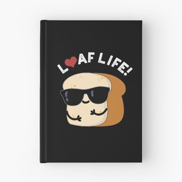 Item preview, Loaf Life Funny Positive Bread Pun (Dark BG) designed and sold by punnybone.