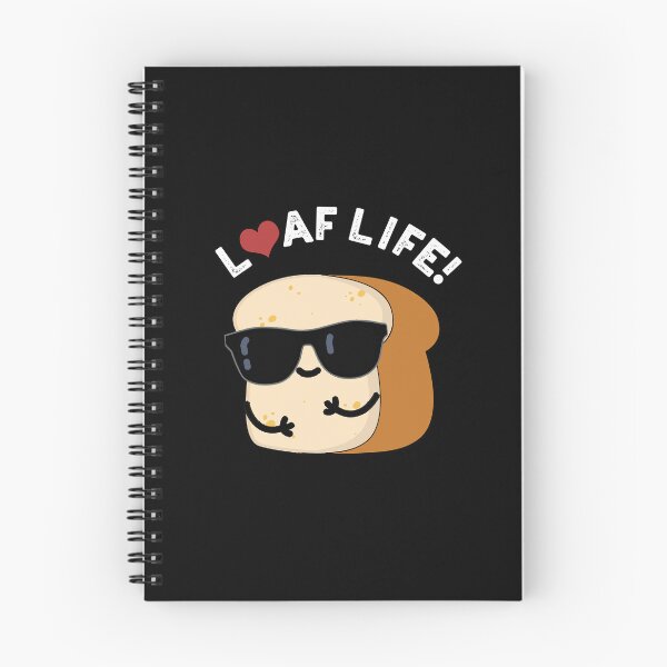 Item preview, Loaf Life Funny Positive Bread Pun (Dark BG) designed and sold by punnybone.