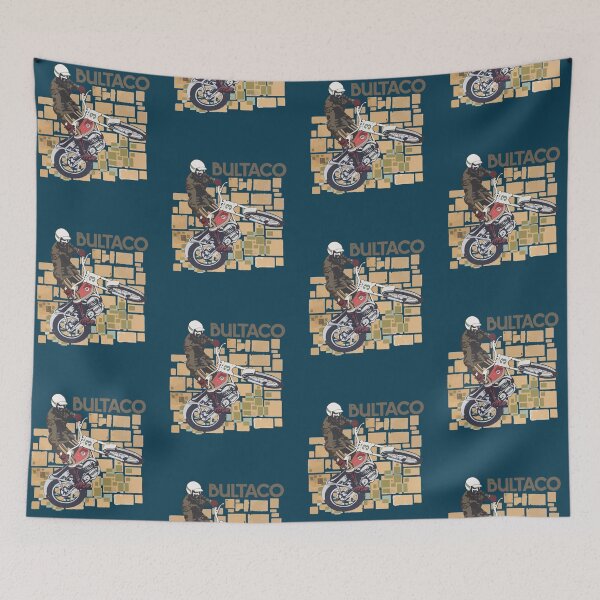 Item preview, Bultaco Moto Rider Saltando En Acción Camiseta clásica designed and sold by YourWishCoo.
