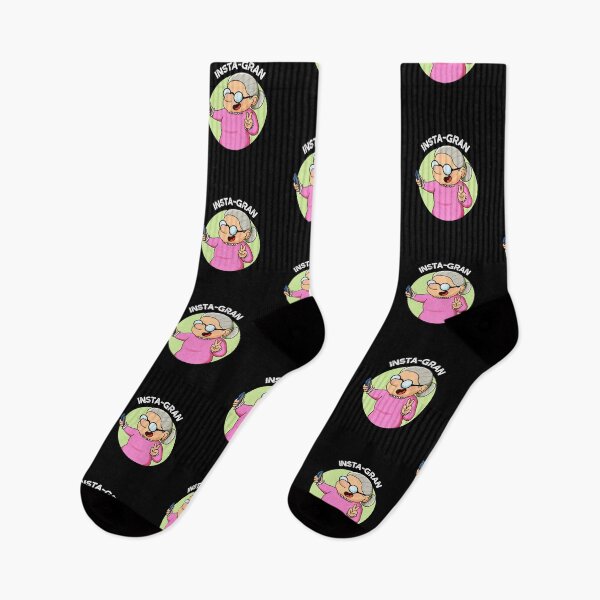 Item preview, Instagran Social Media Funny Grandma Puns (Dark BG) designed and sold by punnybone.