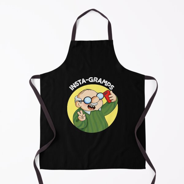 Item preview, Instagramps Social Media Funny Grandpa Puns (Dark BG) designed and sold by punnybone.