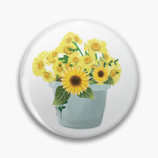 Item preview, Sunflower Painted Watercolor Floral Colorful Bouquet Design designed and sold by redbubbleart18.