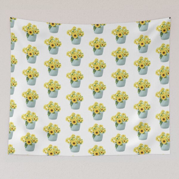 Item preview, Sunflower Painted Watercolor Floral Colorful Bouquet Design designed and sold by redbubbleart18.