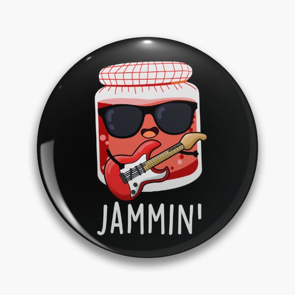Item preview, Jammin Rocker Funny Jam Puns (Dark BG) designed and sold by punnybone.