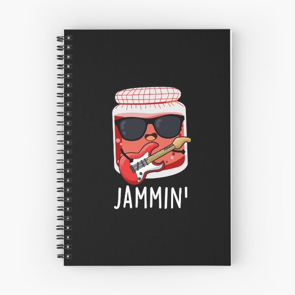 Item preview, Jammin Rocker Funny Jam Puns (Dark BG) designed and sold by punnybone.
