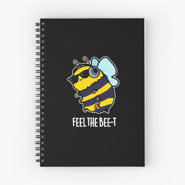 Item preview, Feel The Bee-t Funny Bee Puns (Dark BG) designed and sold by punnybone.