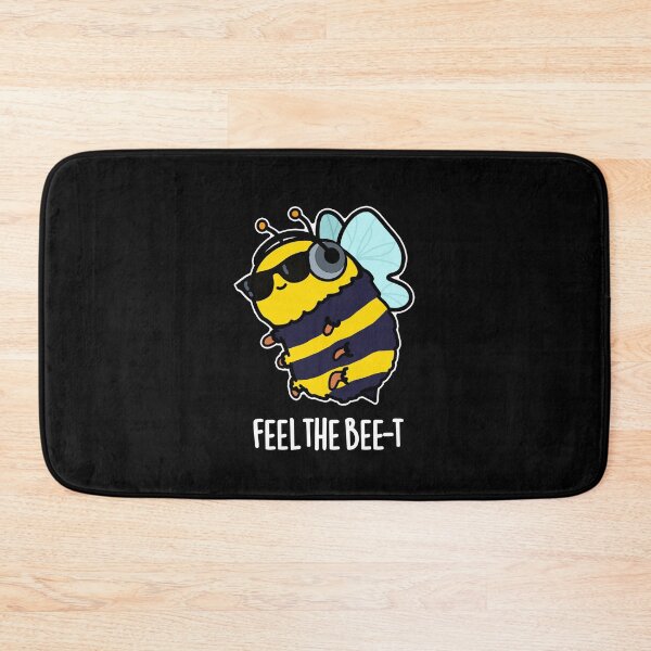 Item preview, Feel The Bee-t Funny Bee Puns (Dark BG) designed and sold by punnybone.