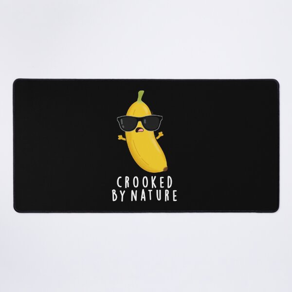 Item preview, Crooked By Nature Funny Banana Puns (Dark BG) designed and sold by punnybone.