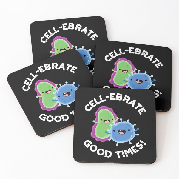 Item preview, Cell-ebrate Good Times Funny Bacteria Puns (Dark BG) designed and sold by punnybone.