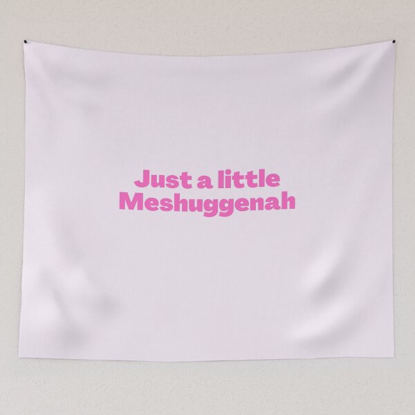 Item preview, Yiddish Meshuggenah pink designed and sold by NJGDesigns.