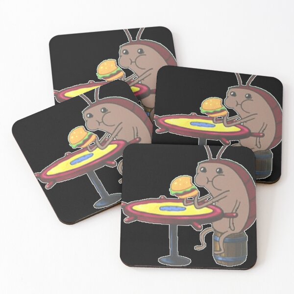 Item preview, Cockroach eating krabby patty  designed and sold by Sarailliams.