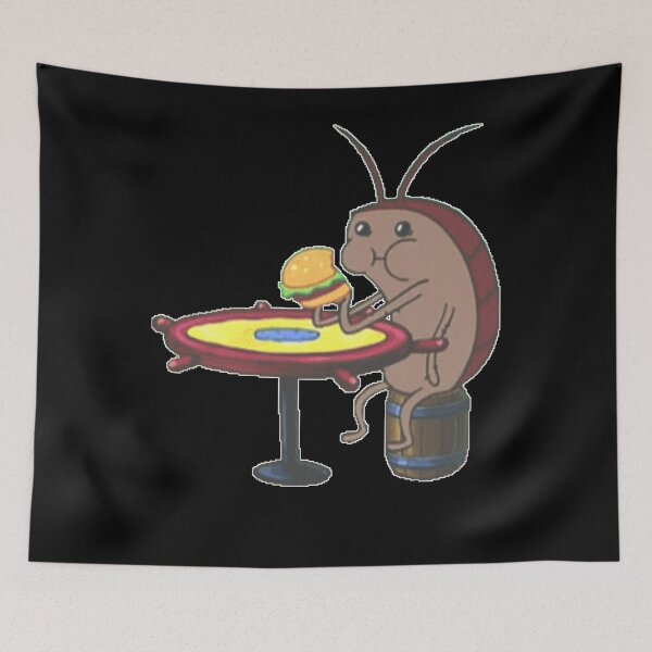Item preview, Cockroach eating krabby patty  designed and sold by Sarailliams.