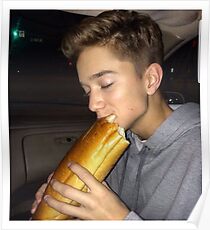 Daniel Seavey eating bread Poster
