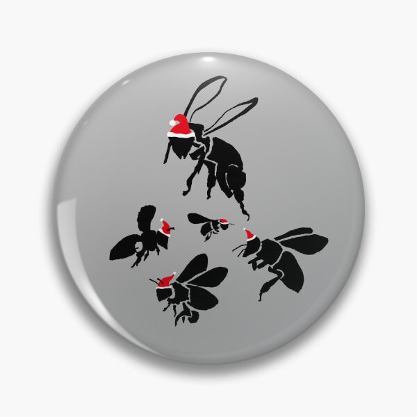 Artikelvorschau, Weihnachtsbienen (schwarz) entworfen und verkauft von Alea Teeters.