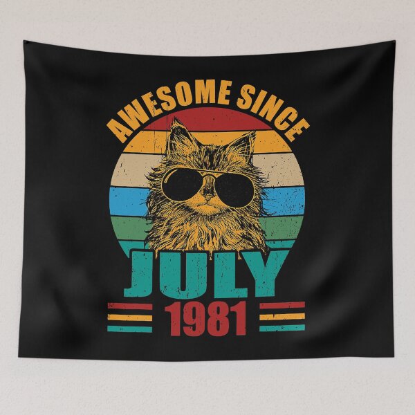 Item preview, Awesome Since July 1981 Birthday designed and sold by Earthshaker-art.