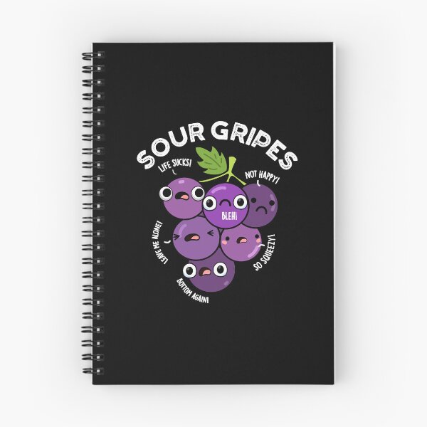 Item preview, Sour Gripes Funny Grape Puns (Dark BG) designed and sold by punnybone.